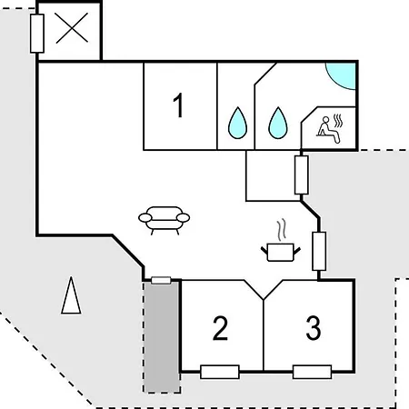 بيت للعطل Lovely Home In Lokken With Sauna Løkken